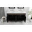 Meuble-lavabo à double cuve 60 po Floral