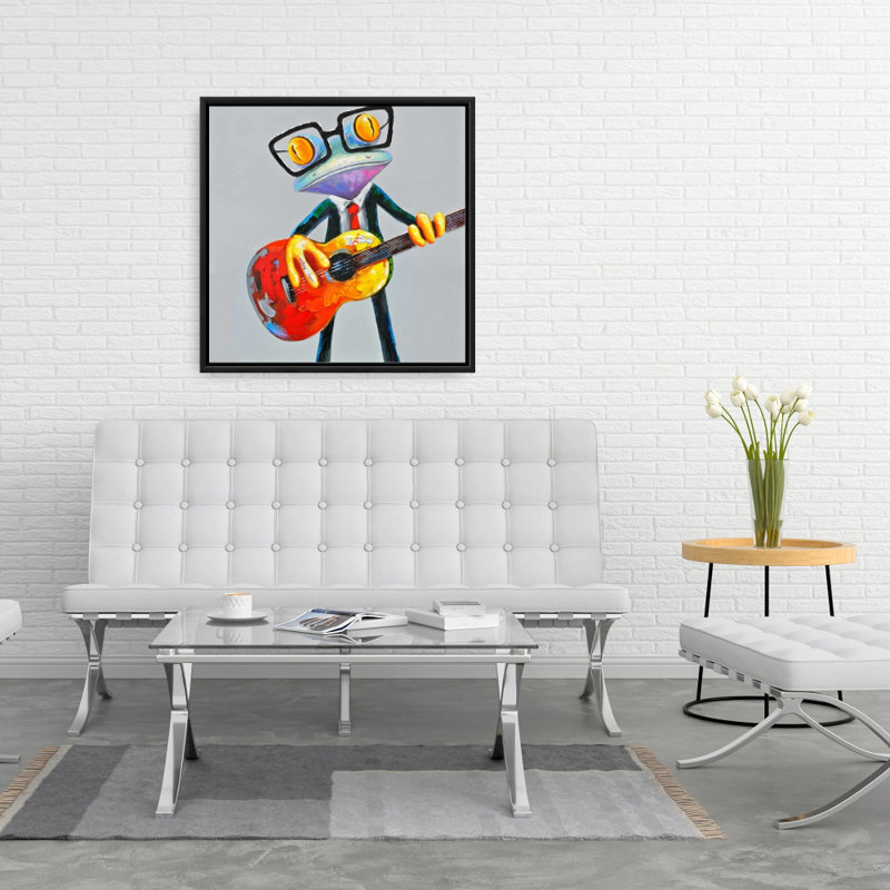 " Funny Frog Playing Guitar "