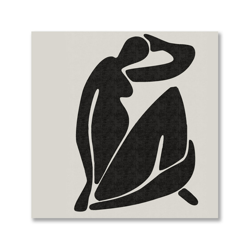Marisse Inspired Mid Centry Woman Print, 55" H x 55" W x 1.5" D, Acrylic