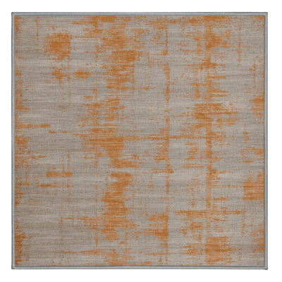 Tapis abstrait gris lavable à la machine