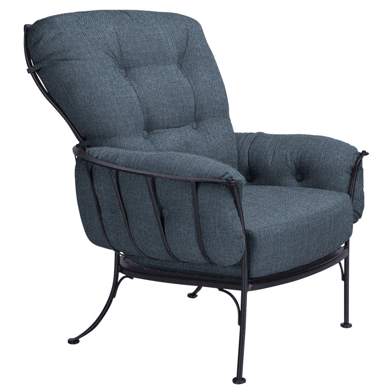 Monterra Outdoor Lounge Chair, Graphite, Adena Shale