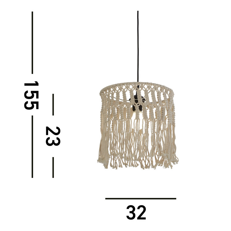 Toupin 1 - Light Black Novelty Pendant