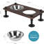 Console de repas surélevée pour animal 2 bols-85845194