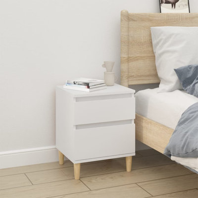 Elkins 40cm W Solid + Manufactured Wood Bedside Table
