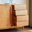 Buffet simple en bois massif avec rangement-308130810