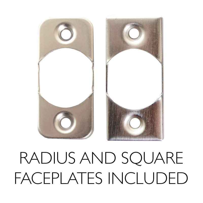 Satin Nickel Universal Passage Latch for Left or Right Hand Doors