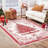 Christmas Tree Print Non-Slip Indoor Rug – Washable Soft Holiday Doormat for Entryway, Kitchen, Bathroom, Bedside -Thin Red Carpet-448617164