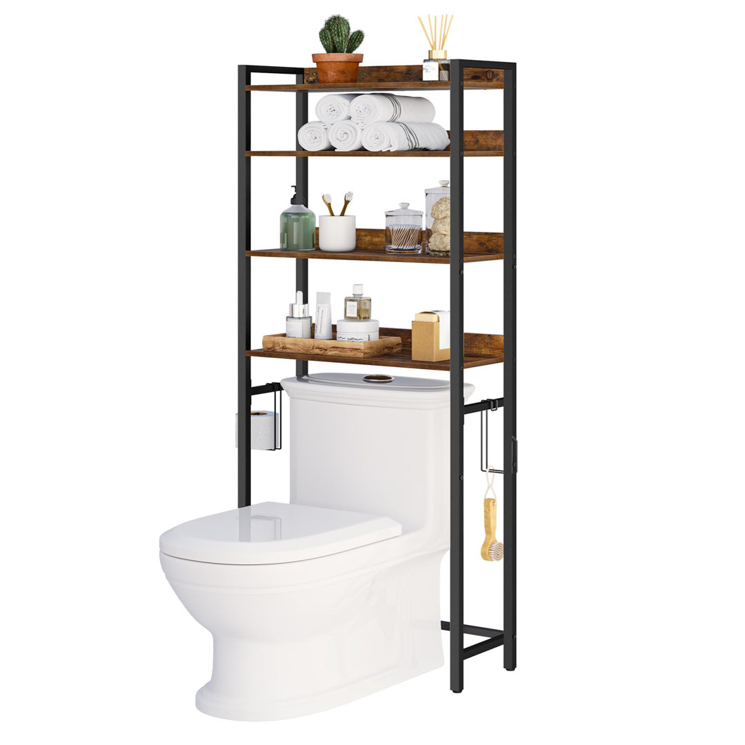 Preben 68.3'' H x 23.6'' W x 9.5''D Freestanding Over-The-Toilet Storage 17 Stories