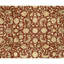 Hand Knotted Area Rug in Red And Gold