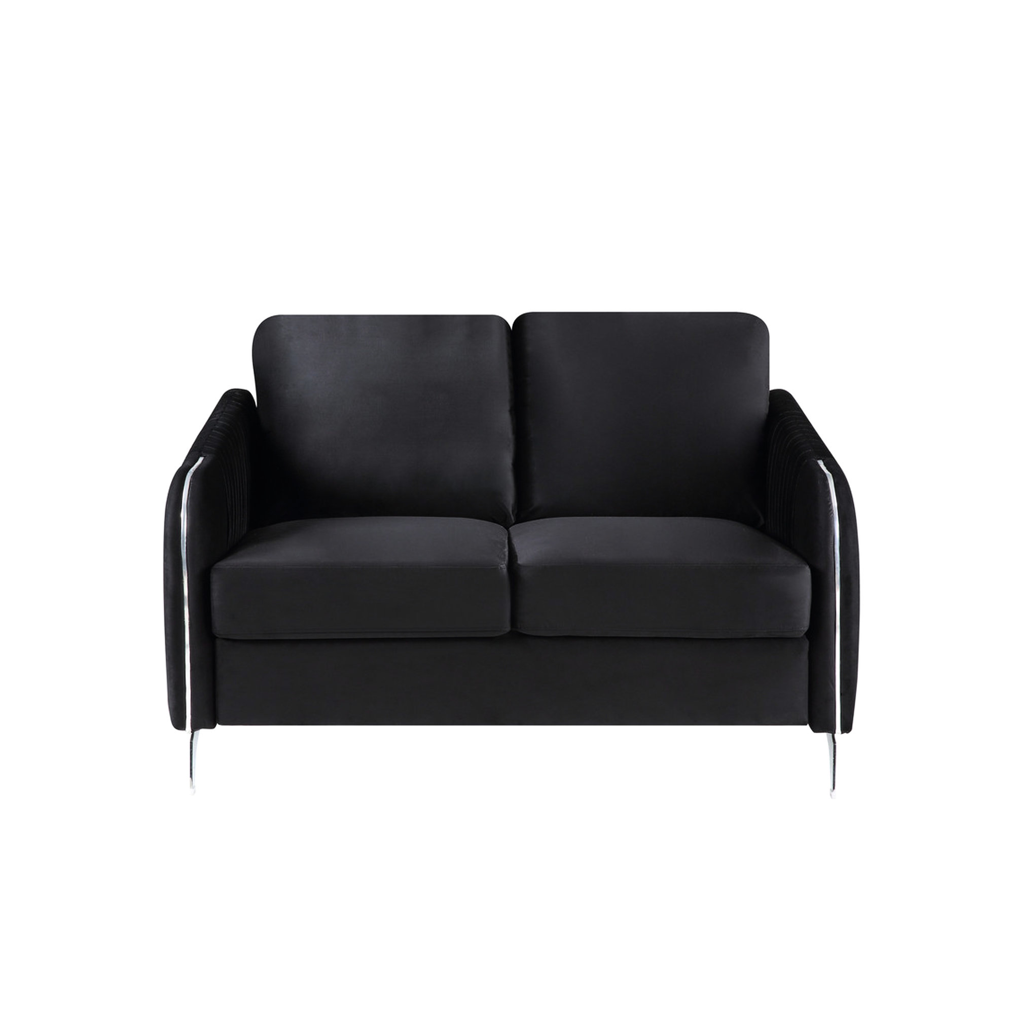 Mercer41 Black Velvet 54" , Metal Trim, 81.05 Lb Product Weight ...