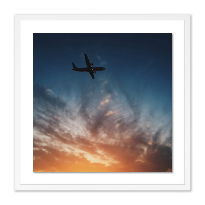 Sunset Plane Print by Vitaliy Paykov