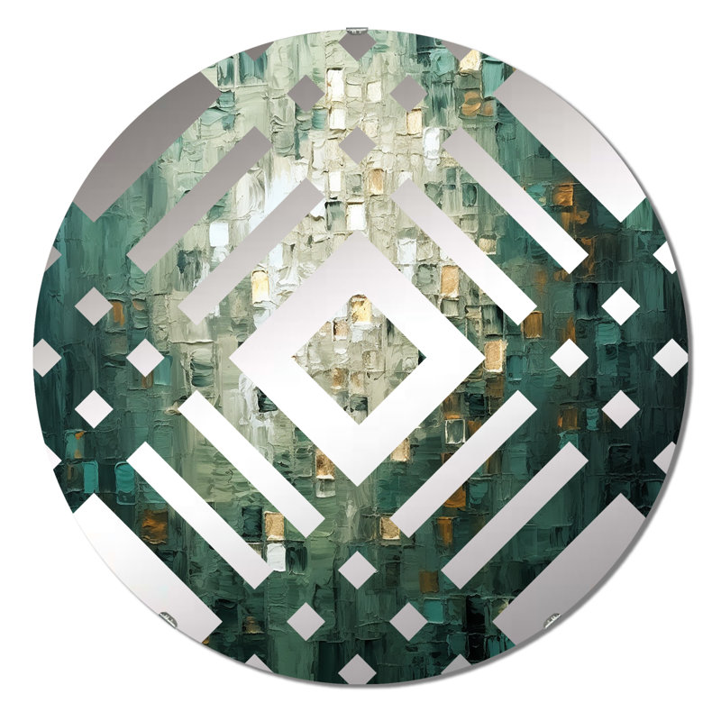 Aideen - Miroir décoratif diamant, 23,6 po x 23,6 po