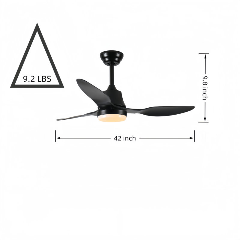 Seamless Smart Living: 42" Voice-Controlled Ceiling Fan With Color-Changing Light & 75% Energy Savings