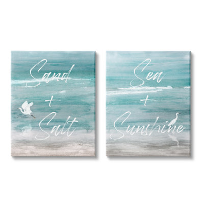"Coastal Beach" sur toile par 2 pièces par Christine Zalewski