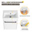 Petit ensemble de meuble-lavabo 18 po, meuble-lavabo mural simple avec comptoir de lavabo en céramique, meuble-lavabo flottant avec 1 porte-12640489