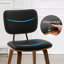 Ensemble de 2 chaises de salle à manger de style moderne Mid-Century de 18,9 po avec coussin de siège rembourré et dossier incurvé-1979328235-1979328231