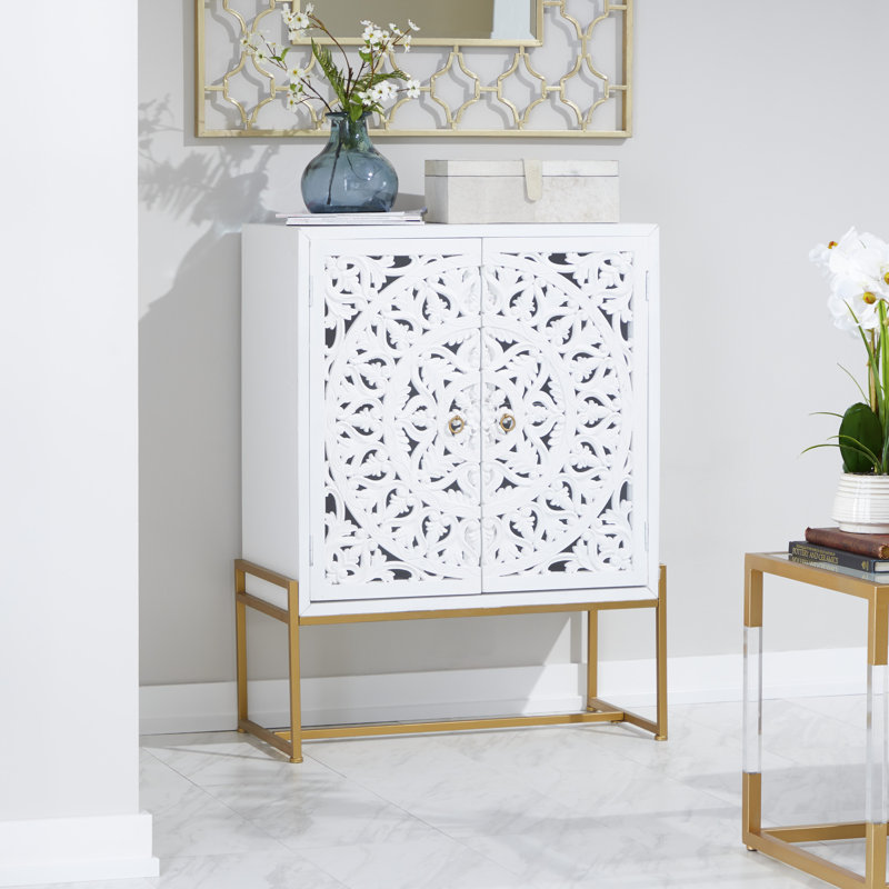 Springhill Accent Cabinet, White/Brown