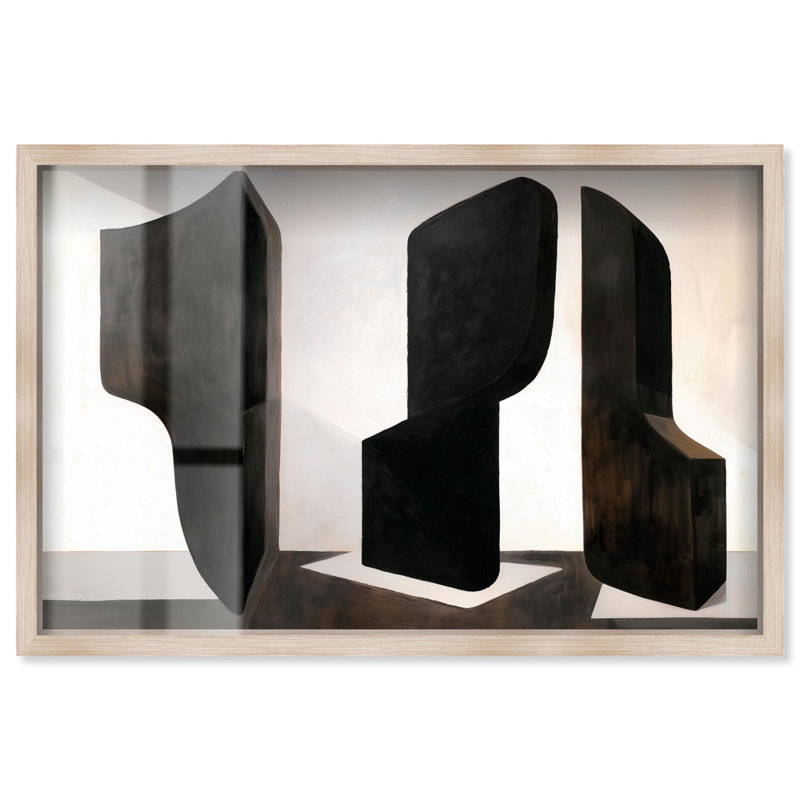 Décoration murale «Bold Assertion I Shadowbox Print» par Art Remedy, cadre blond, 25 x 17, H 17 po x l 25 po, Cadre blond