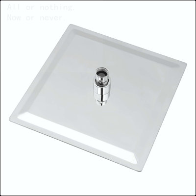 8" Square Rainfall Shower Head, Wall/Ceiling Mounted, Chrome