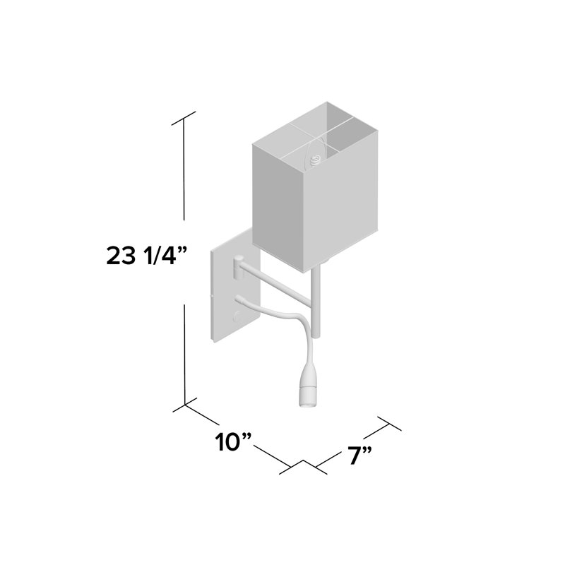 Apeksha Plug-in Armed Sconce