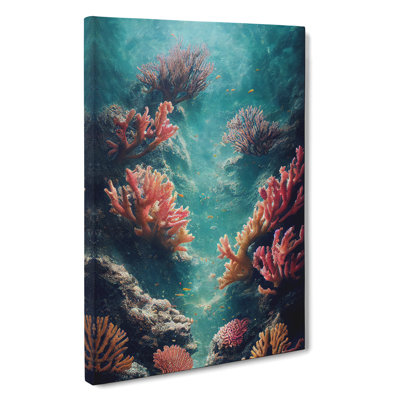 XC1022-1947X Enthralling Coral Reef - Wrapped Canvas Print