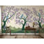 Fresque murale Arbre en fleurs Oiseaux bleus lavande Jardin floral Art mural-1536655602-1536655606