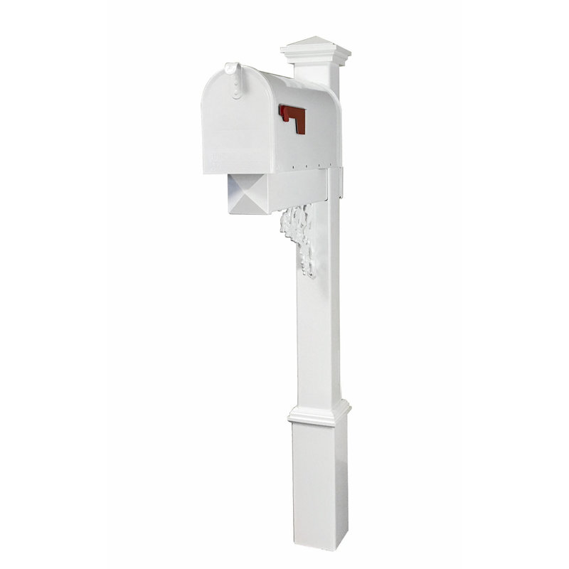 Plastic Post Mounted Mailbox