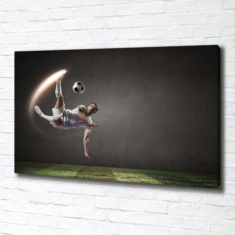 Footballer - Wrapped Canvas Print