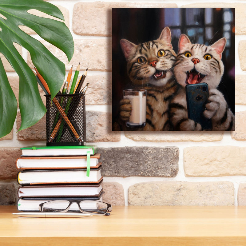 «Happy Hour» par Lucia Heffernan, art mural sur toile, H 12 po x l 12 po x P 0,75 po