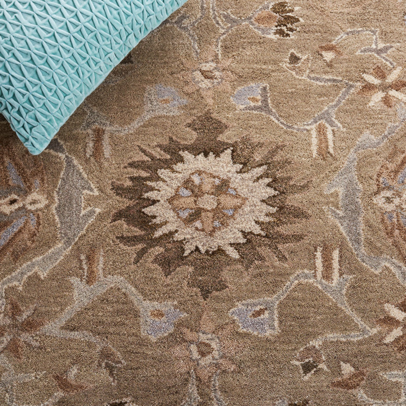 Tingley Hand Tufted Wool Pile Oriental Rug, Rectangle 4' x 6'