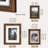 Picture Frames Collage Wall Decor, 10 Pack Photo Frame Set For Wall Gallery Decor-Farmhouse Wood Photo Display 8X10 Or 5X7 With Mat Or 4X6 Without Mat For Wall Mounting Or Tabletop-Rust Brown