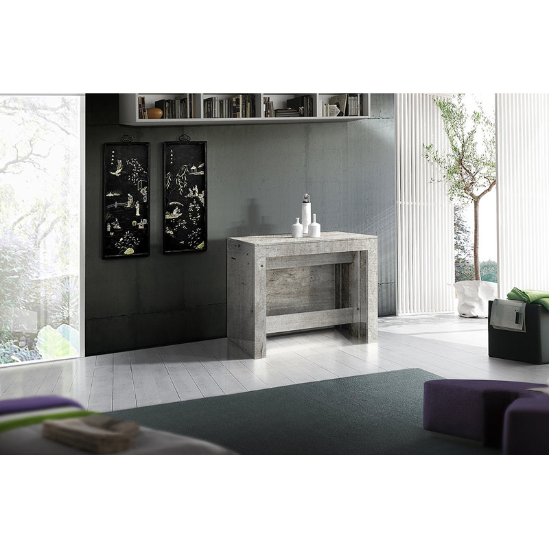 Whittman Extendable Dining Table, Concrete