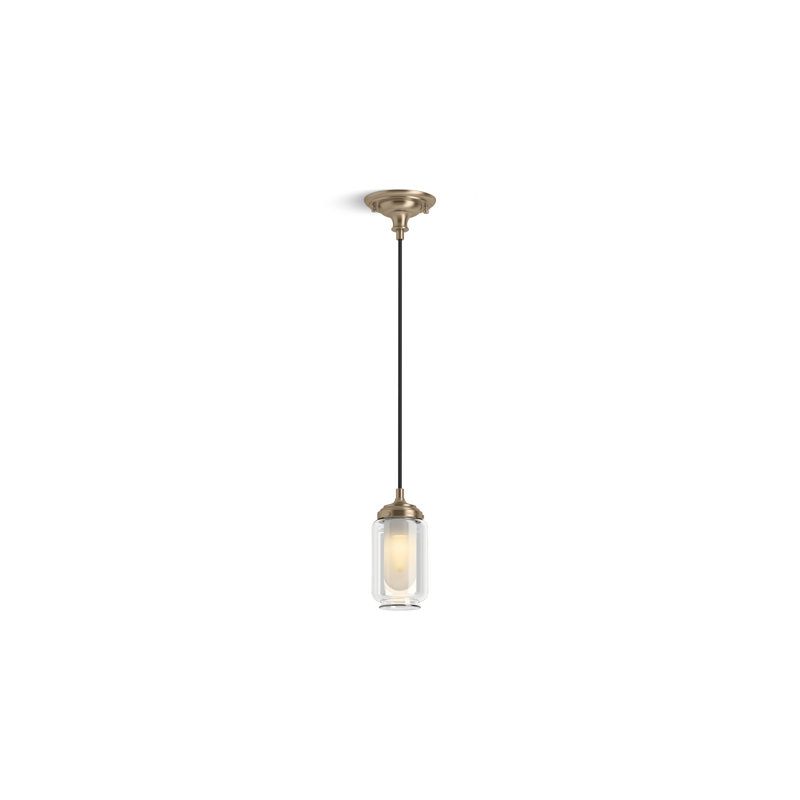 Artifacts One-Light Pendant, Vibrant Brushed Bronze