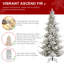 Sapin de Noël mince avec lumières-1861404141