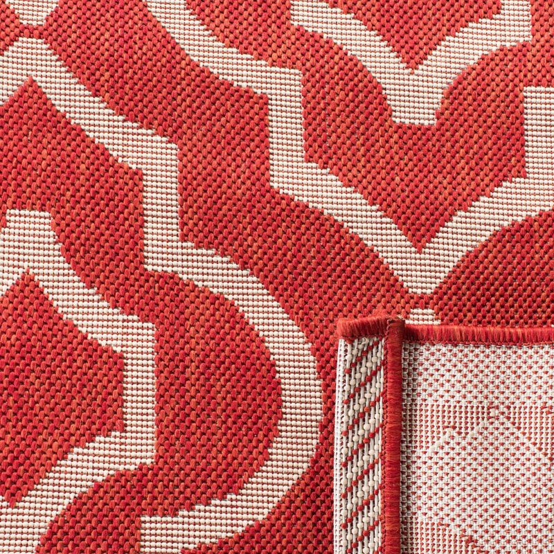 Herefordshire Performance Geometric Indoor/Outdoor Area Rug, Square 7'1