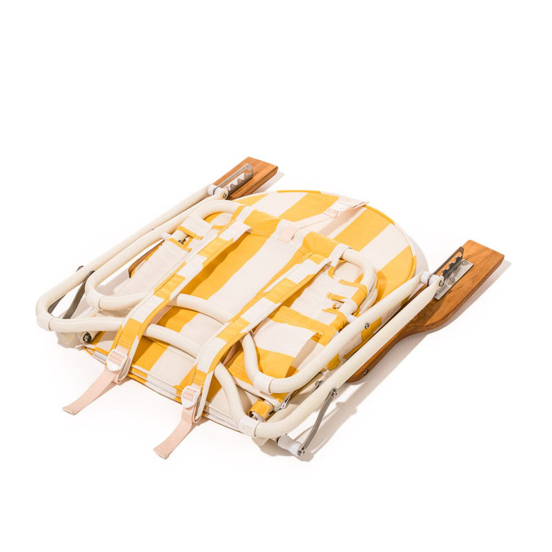 Pam Chair, Yellow/White Striped