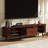 70.8" Mid-Century Modern TV Stand With Power Outlet, 2 Drawers For Tvs Up To 75"