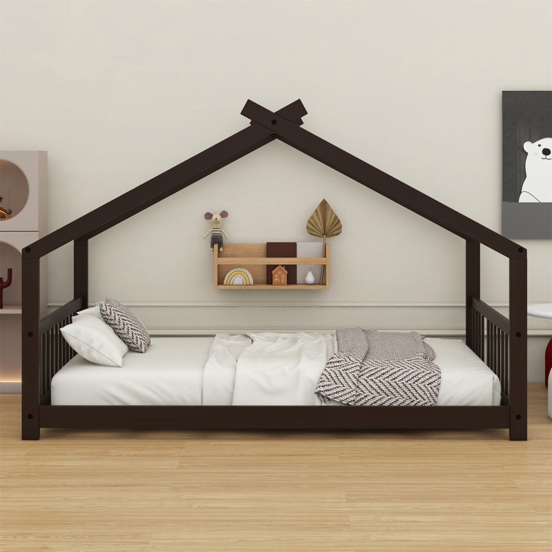 Lit en bois House House, Espresso