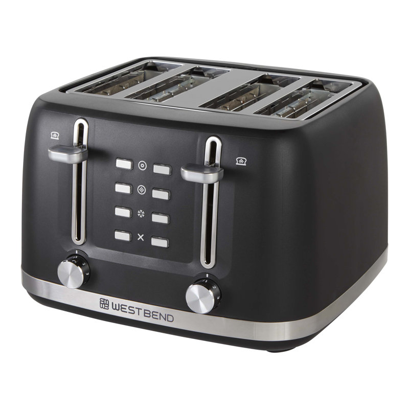 West Bend 4-Slice Toaster, in Black