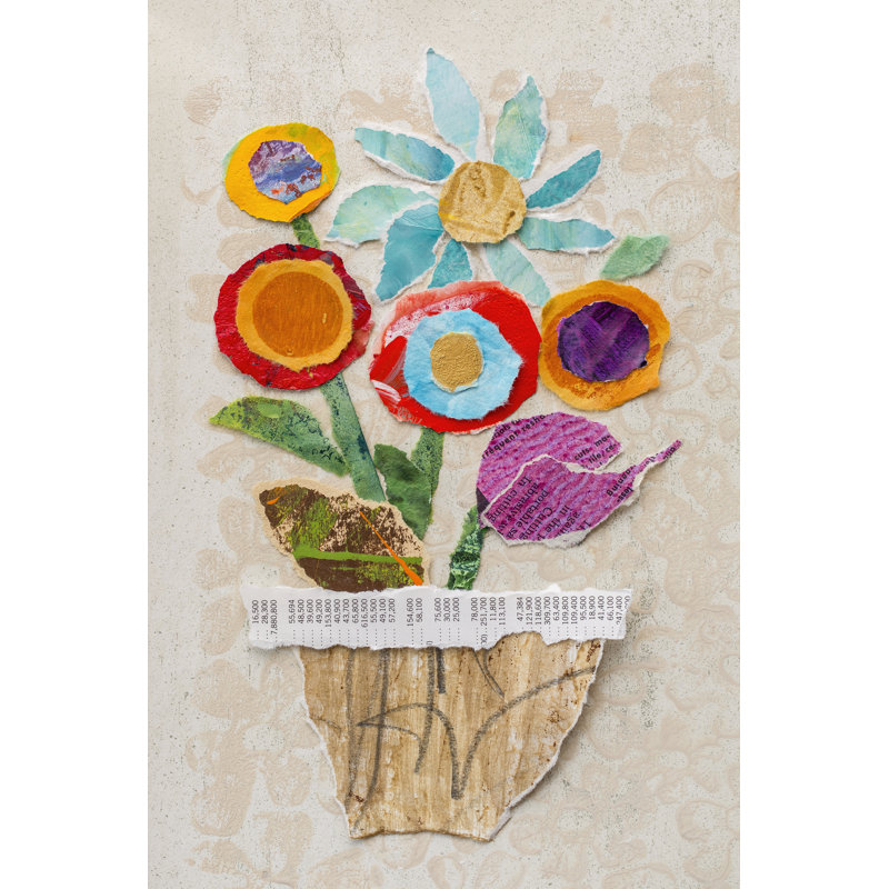 Flower Pot II by Elizabeth St. Hilaire - Wrapped Canvas Print, 30cm H x 20cm W