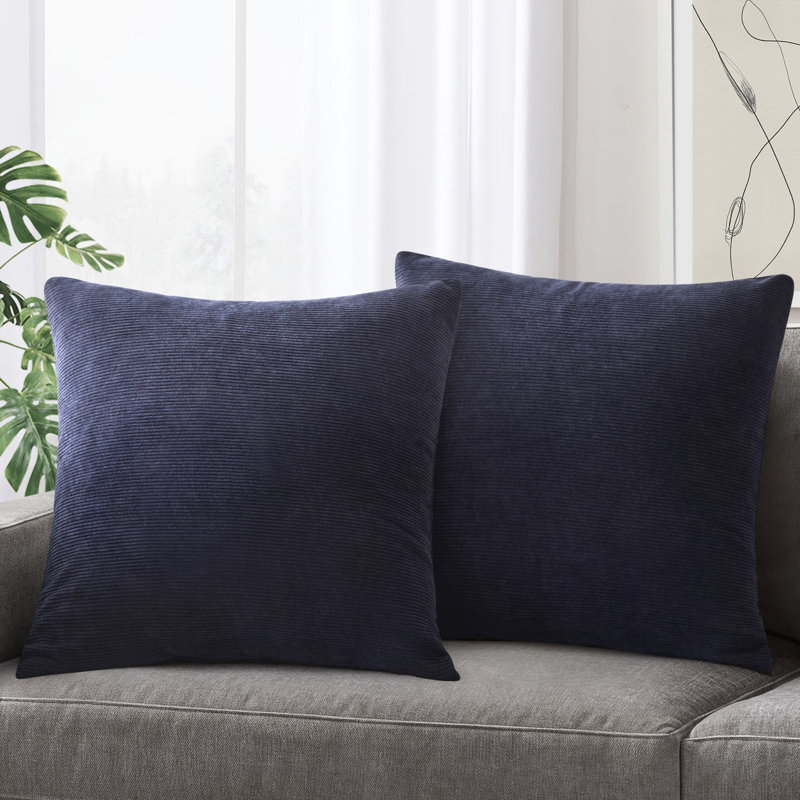 Dardel Velvet Scatter Cushion Cover, Navy