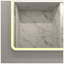 Miroir de salle de bain rectangulaire à DEL à cadre réglable et antibuée avec fonction mémoire et luminosité réglable