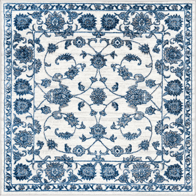 Ermir Oriental Indoor Rug, Square 5'3"