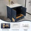 Meuble-lavabo autoportant 24 po en bois massif de qualité supérieure avec base et comptoir-104076258