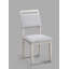 Mobilier en bois massif 2 pièces avec chaises rembourrées