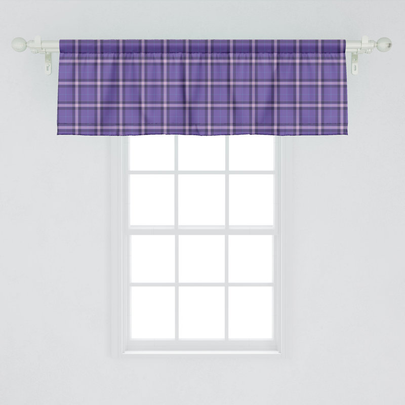 Ensemble de 2 cantonnières violet mauve et lavande Ambesonne, L 54 po x L 18 po