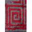 Rapture Red/Gray GeometricLuxury Area Rug-68867561