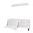 White Finished Tv Stand With Open Storage Compartment For Display, 1-Door Design Smaller Spaces, Arms Effortless Height Adaptation, Particle Board Main Body, 15.8 In Wide And Space Design, Surface,
