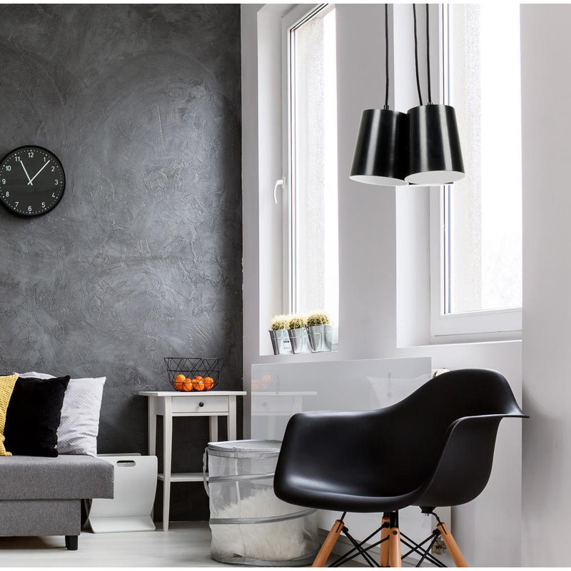Maxson 3 - Light Black Cylinder Pendant