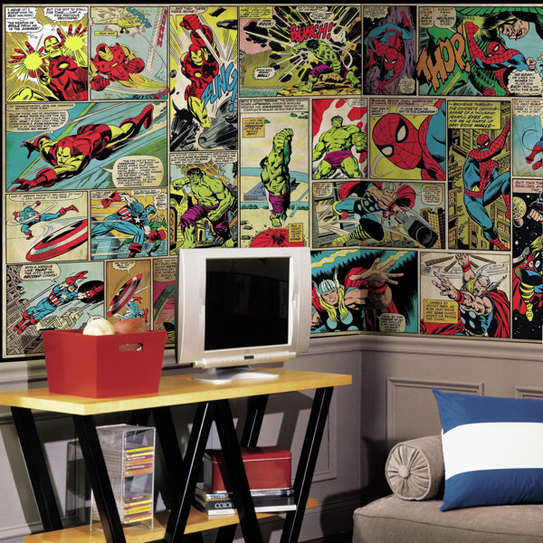 Room Mates Marvel Abstract Wall Mural & Reviews | Wayfair